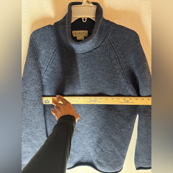 Vintage J. Crew  Blue cable knit wool sweater - Picture 4 of 6